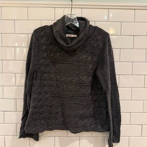 Old Navy Charcoal Cowl Neck Sweater